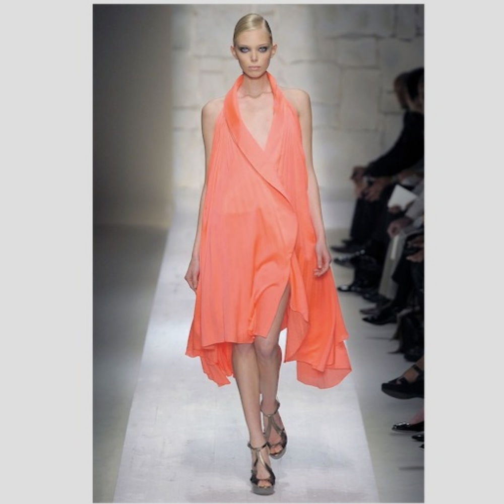 Salvatore Ferragamo |2009 RTW Pleated Halter Dress